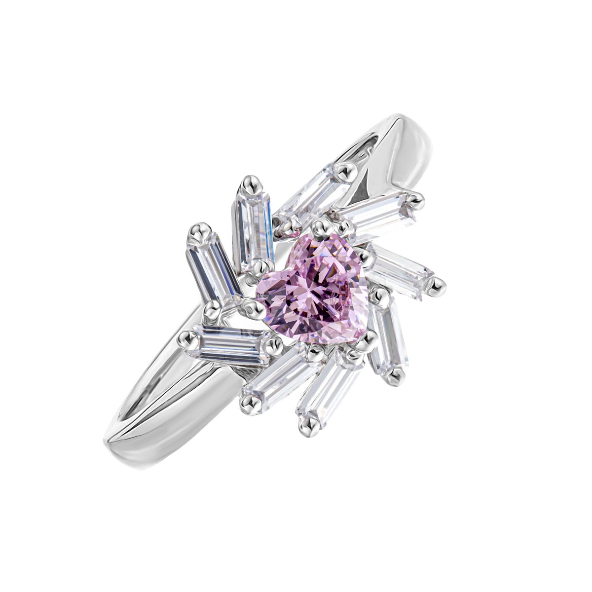 Кольцо из серебра с камнем Циркон фото, цены