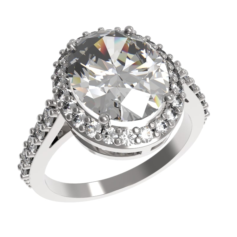 Кольцо из серебра с камнем Фианит фото, цены