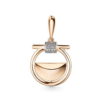 Подвеска из золота с камнем Фианит фото, цены