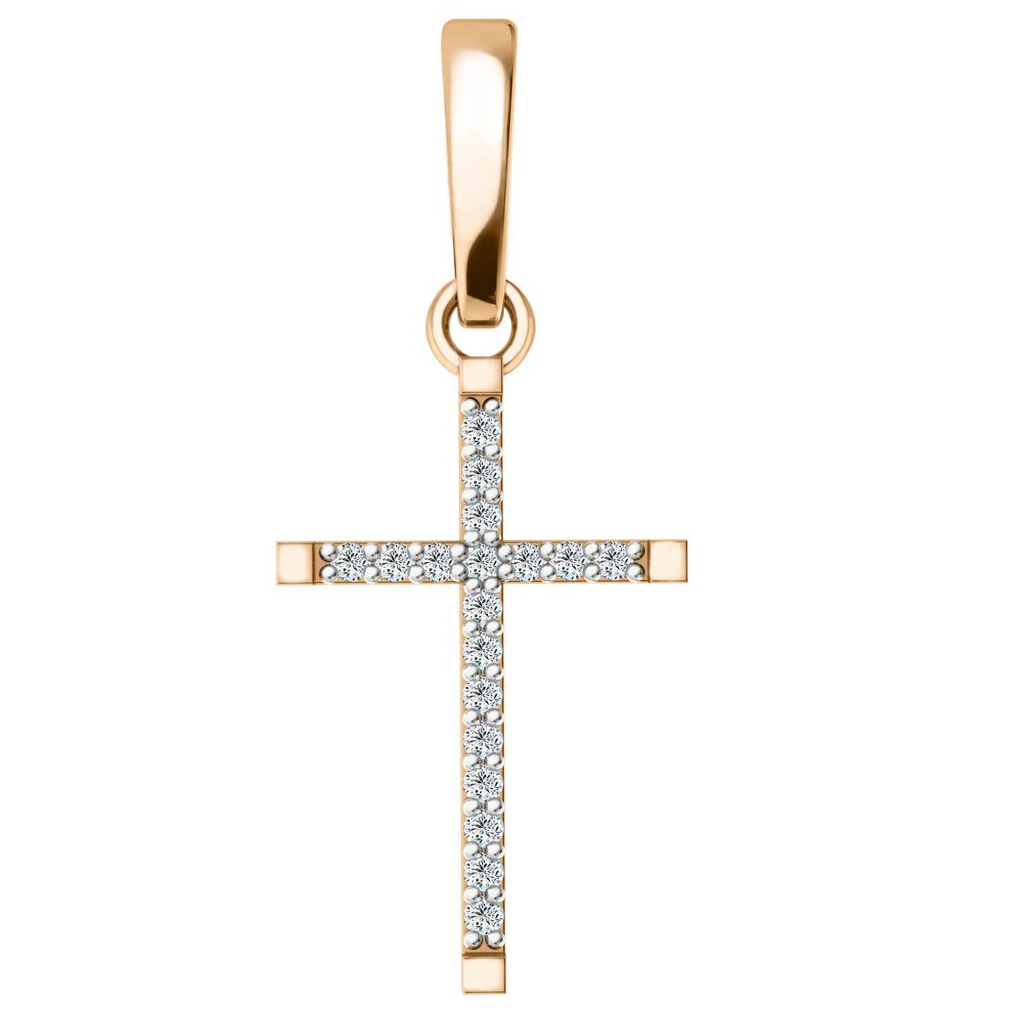 Подвеска из золота с камнем Фианит фото, цены