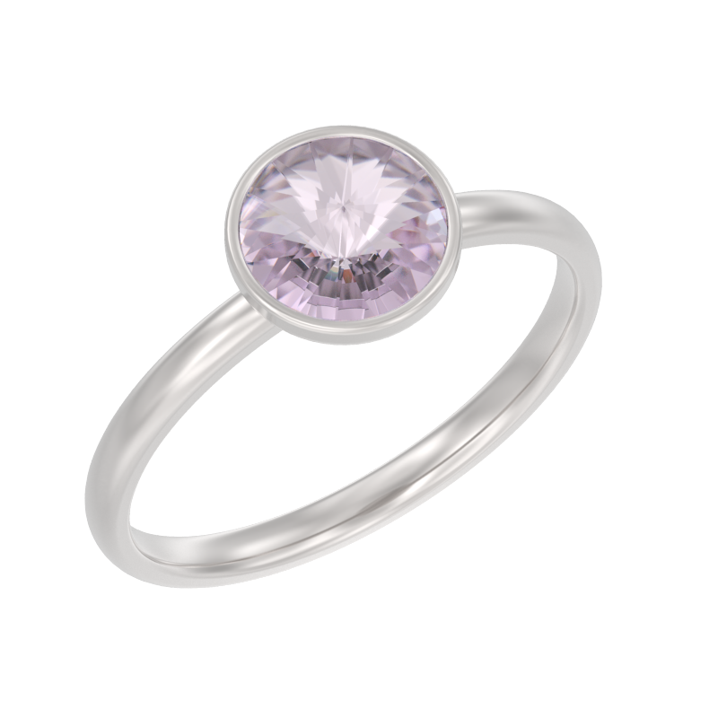 Кольцо из серебра с камнем Кристалл фото, цены