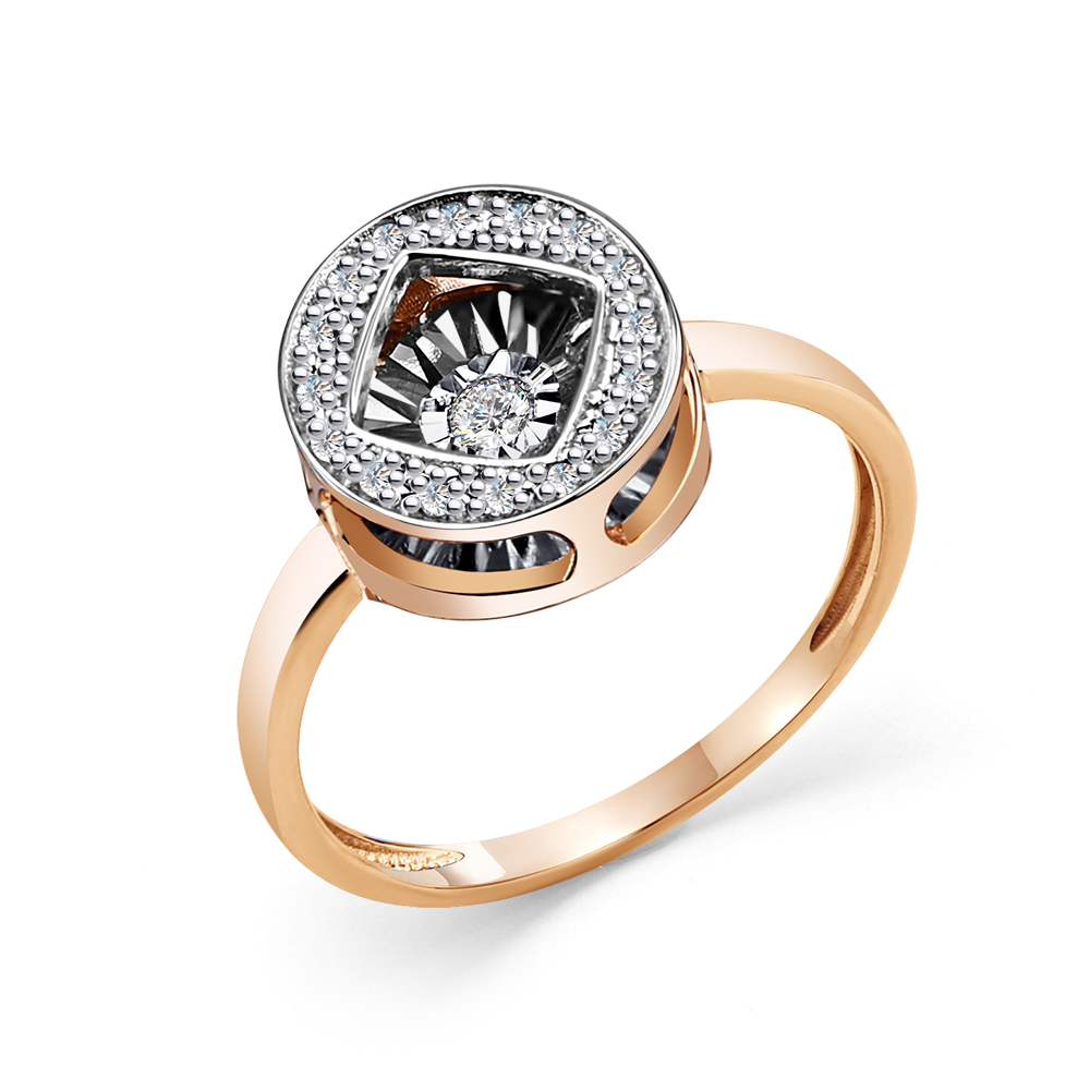 Кольцо из золота с камнем Бриллиант,  фото, цены