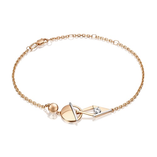 Браслет из золота с камнем Топаз фото, цены