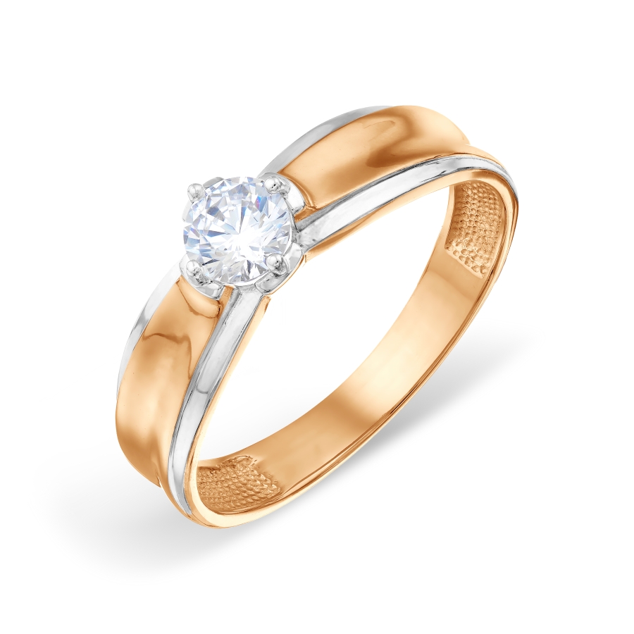 Кольцо из золота с камнем Фианит фото, цены