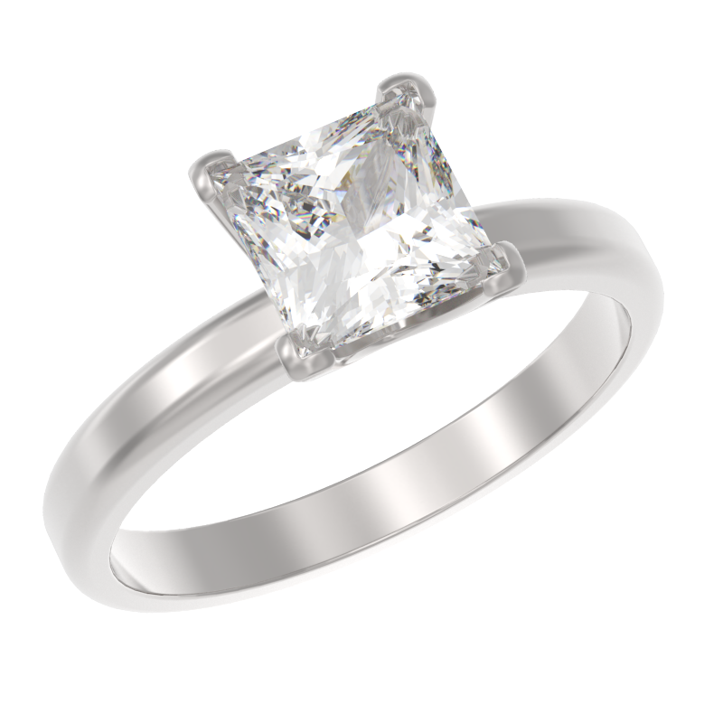 Кольцо из серебра с камнем Фианит фото, цены