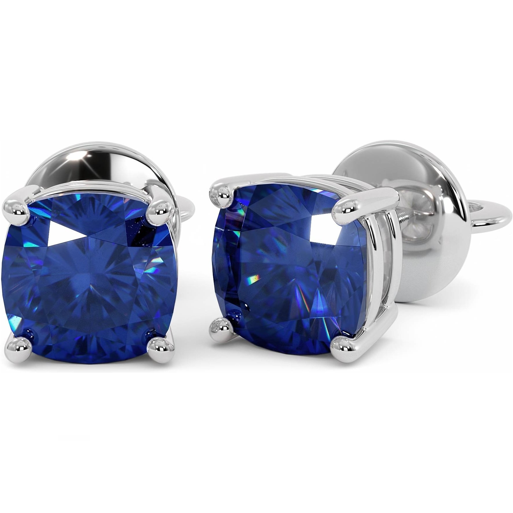 Пуссеты из золота с камнем Изумруд фото, цены