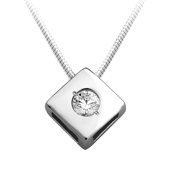 Подвеска из серебра с камнем Фианит фото, цены