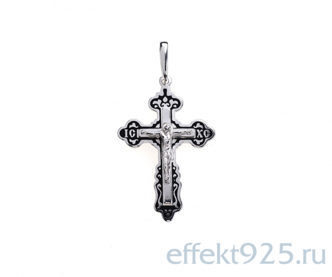 Крест из серебра с камнем вставками эмали фото, цены