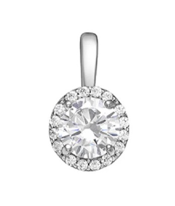 Подвеска из серебра с камнем Фианит фото, цены