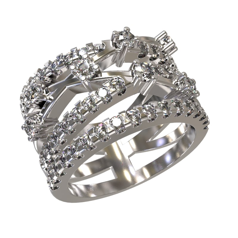 Кольцо из серебра с камнем Фианит фото, цены