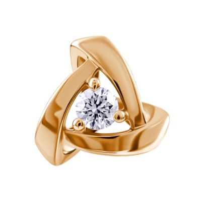 Подвеска из золота с камнем Бриллиант фото, цены