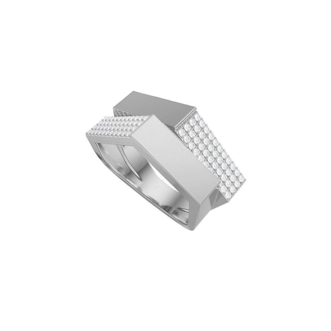 Кольцо из серебра с камнем Фианит фото, цены