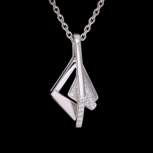 Подвеска из серебра с камнем Фианит фото, цены