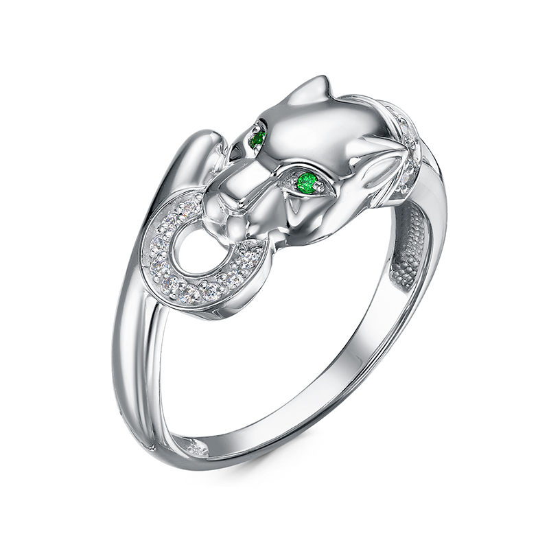 Кольцо из серебра с камнем Фианит фото, цены