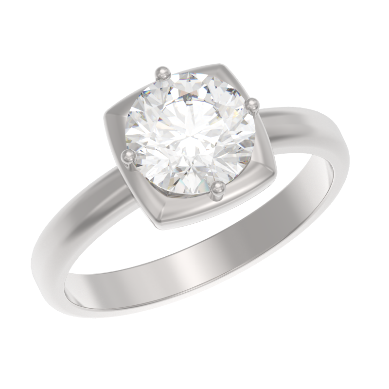 Кольцо из серебра с камнем Фианит фото, цены