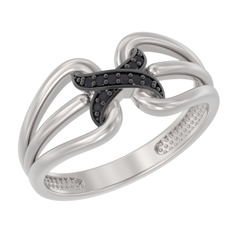 Кольцо из серебра с камнем Шпинель фото, цены