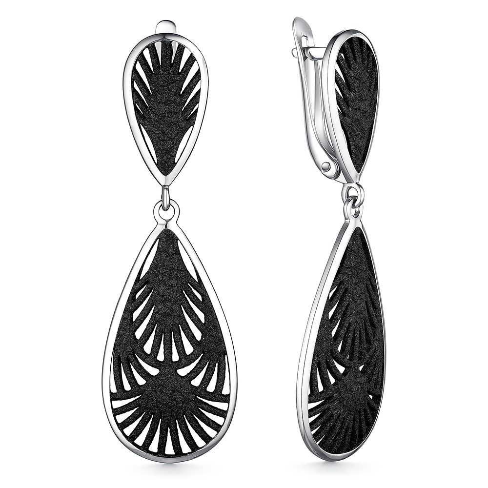 Серьги из серебра с камнем вставками эмали фото, цены