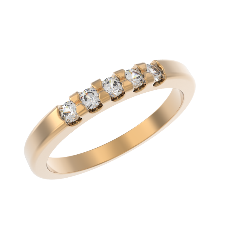 Кольцо из золота с камнем Фианит фото, цены