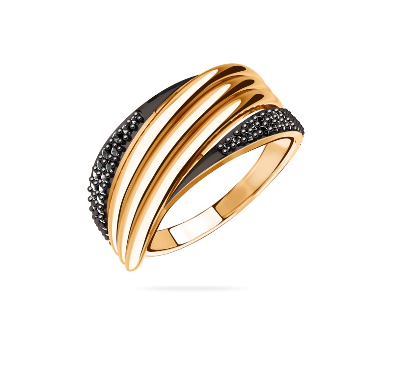 Кольцо из золота с камнем Фианит фото, цены