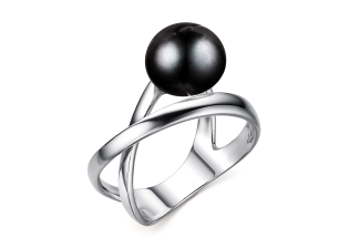 Кольцо из серебра с камнем Жемчуг фото, цены