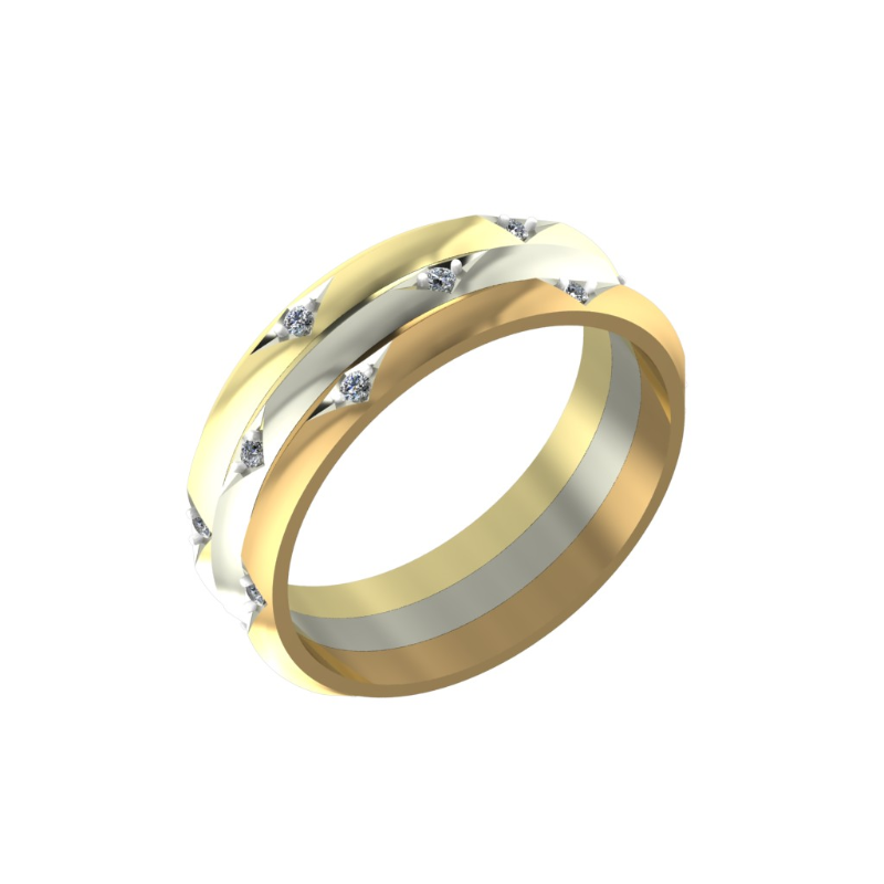 Кольцо из золота с камнем Фианит фото, цены