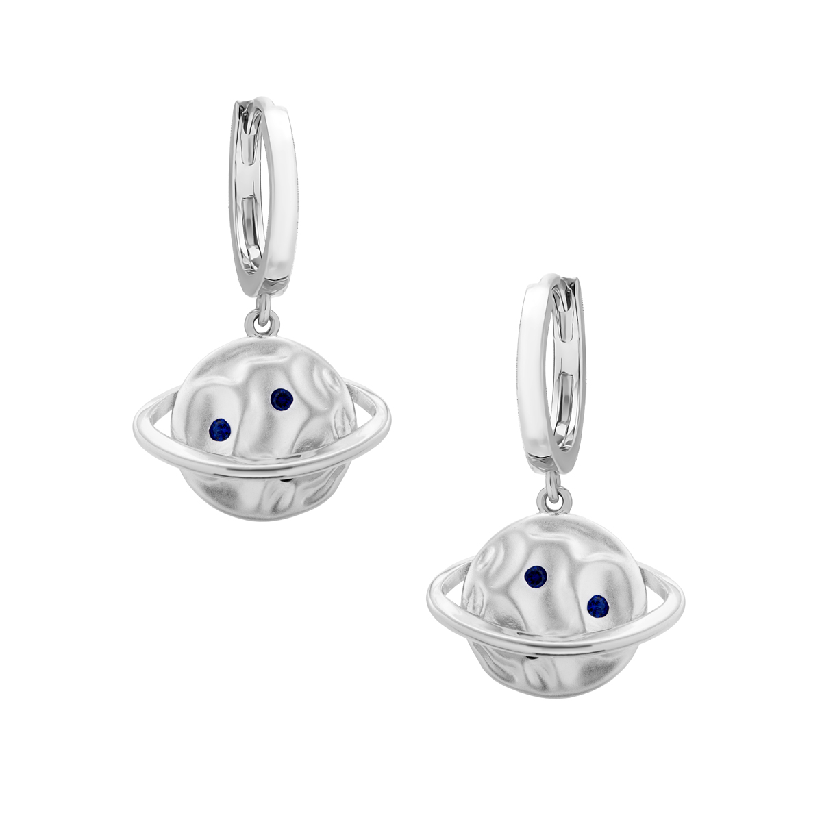 Серьги из серебра с камнем Циркон фото, цены