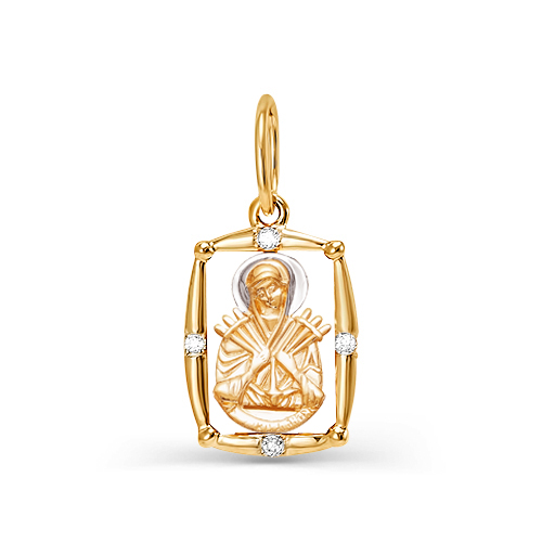 Икона из золота с камнем Фианит фото, цены