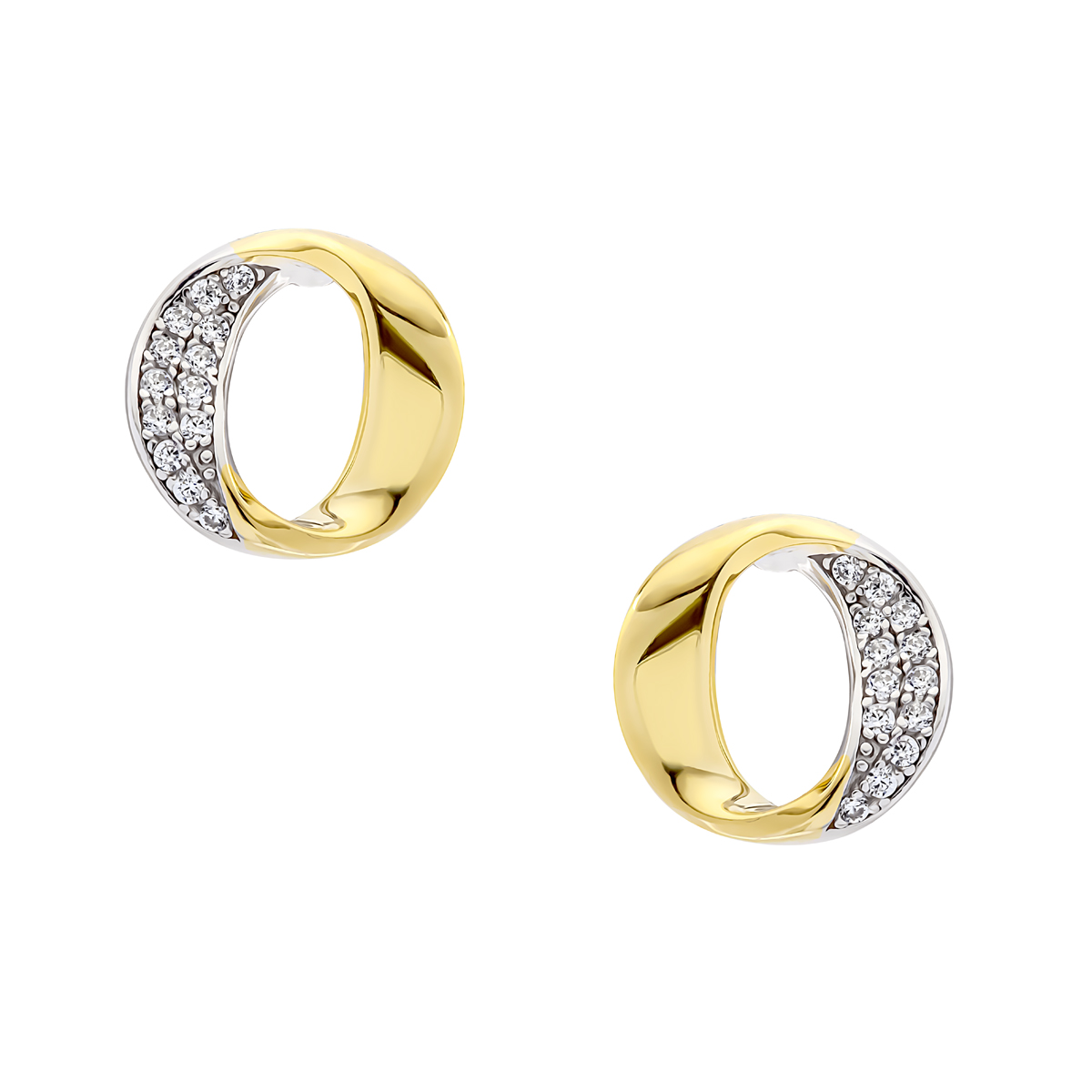 Пуссеты из серебра с камнем Циркон фото, цены