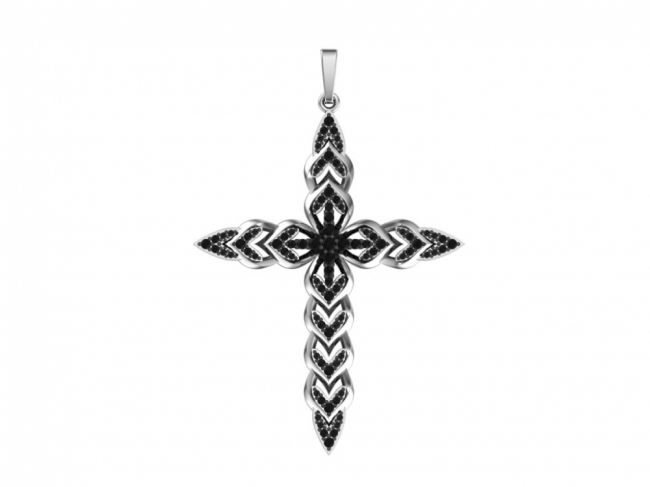 Подвеска из серебра с камнем Фианит фото, цены