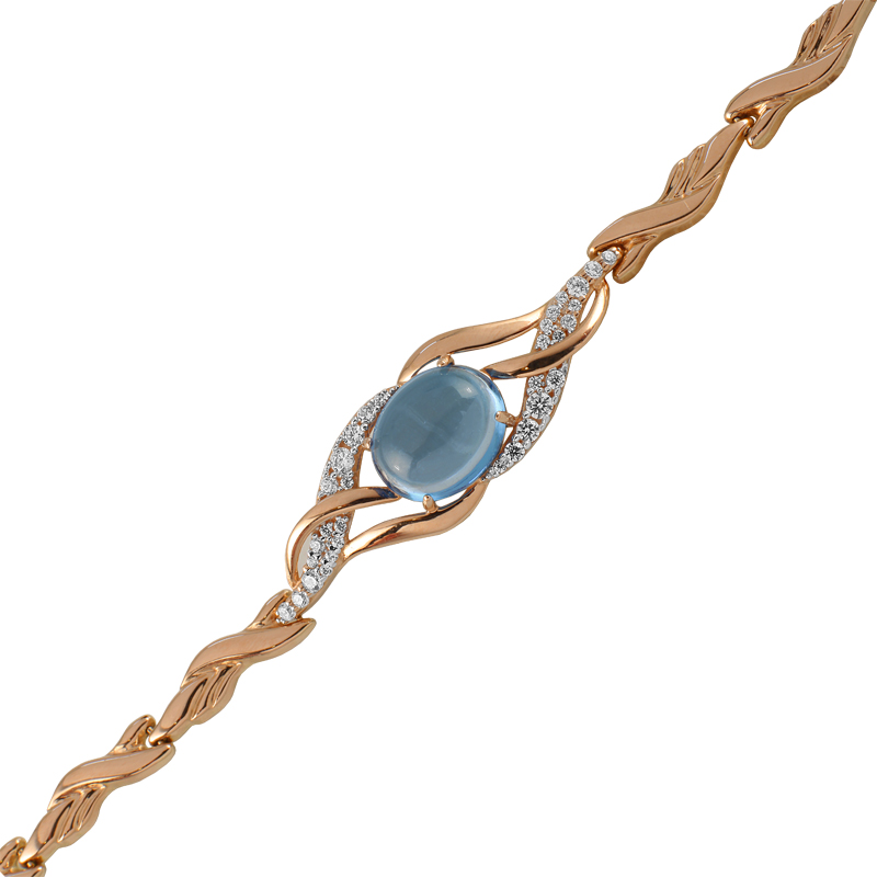 Браслет из золота с камнем Фианит фото, цены