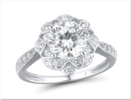 Кольцо из серебра с камнем Фианит фото, цены