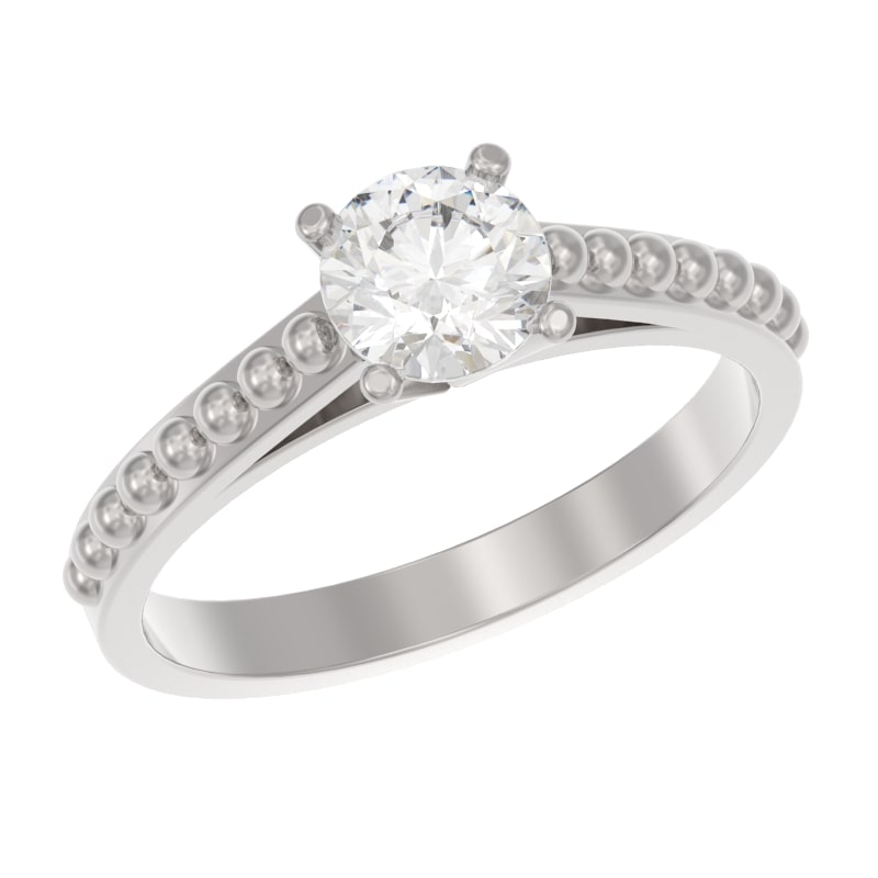 Кольцо из серебра с камнем Фианит фото, цены