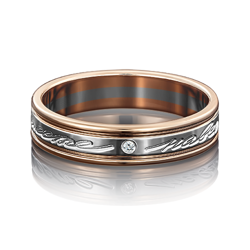 Кольцо из золота с камнем Фианит фото, цены