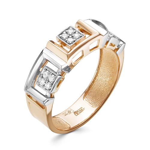 Кольцо из золота с камнем Бриллиант фото, цены