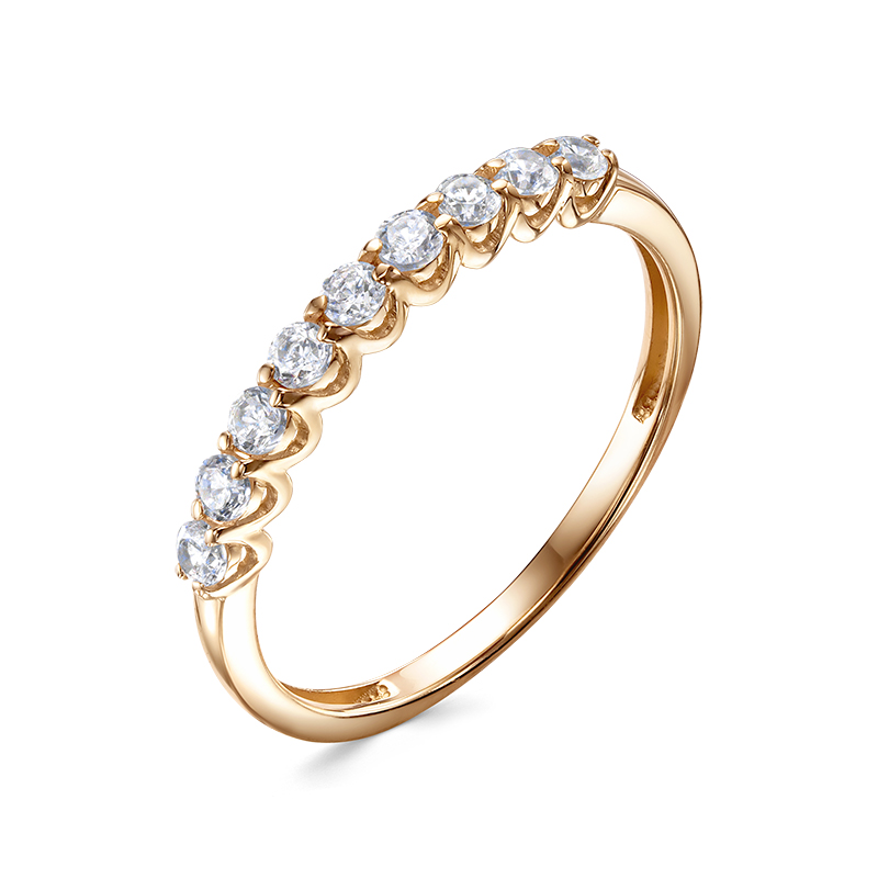 Кольцо из золота с камнем Фианит фото, цены