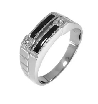 Печатка из серебра с камнем Фианит фото, цены