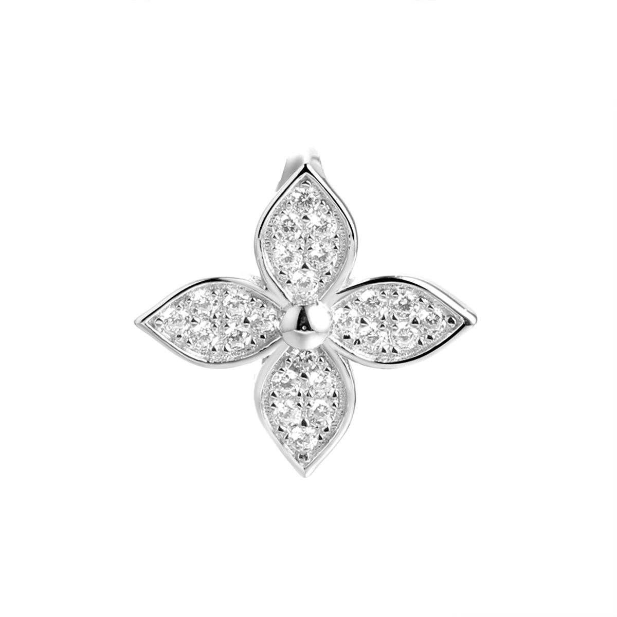 Кулон из серебра с камнем Фианит фото, цены