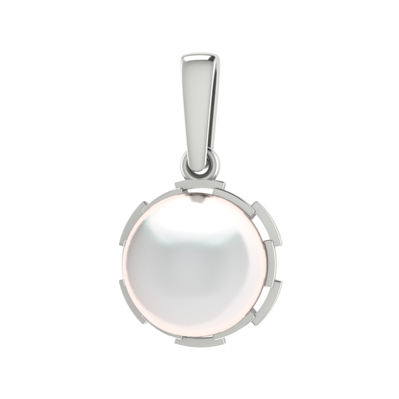 Подвеска из серебра с камнем Жемчуг фото, цены