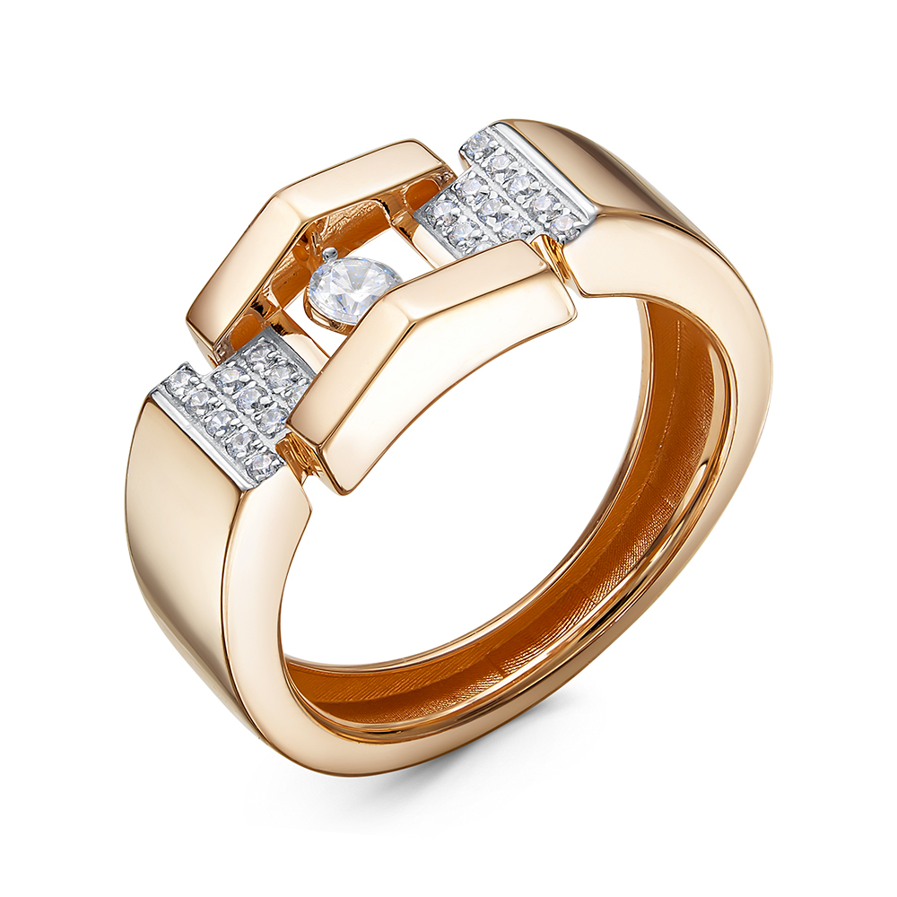 Кольцо из золота с камнем Фианит,  фото, цены