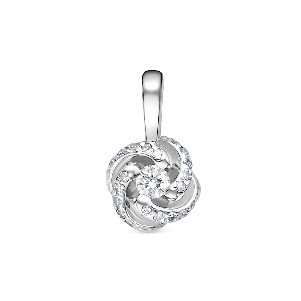 Подвеска из золота с камнем Бриллиант фото, цены