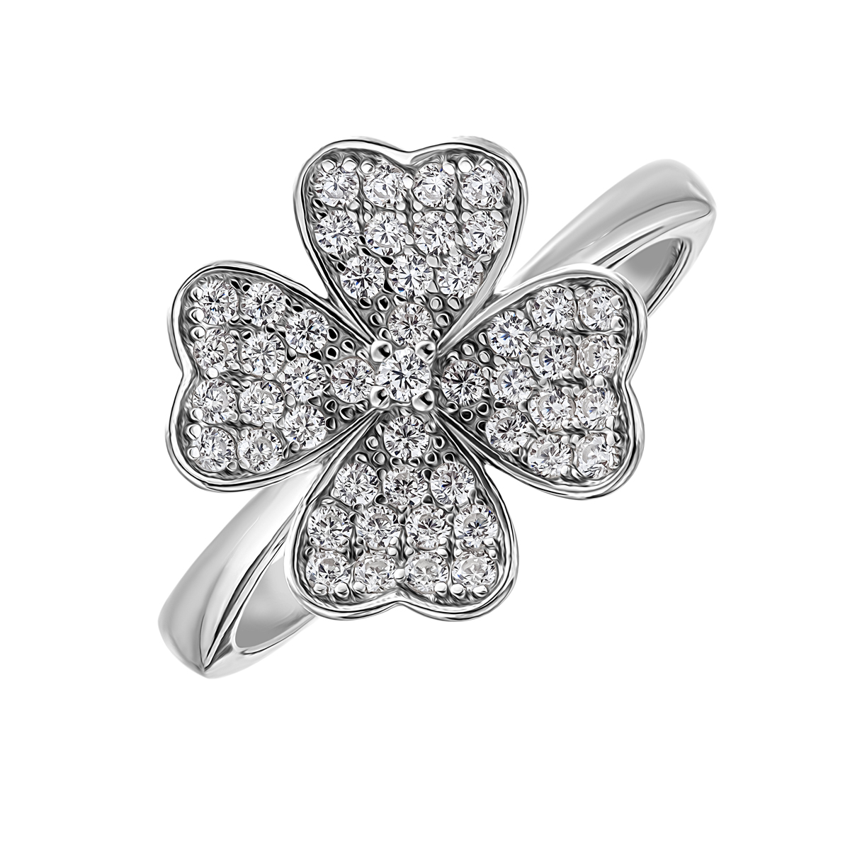 Кольцо из серебра с камнем Циркон фото, цены