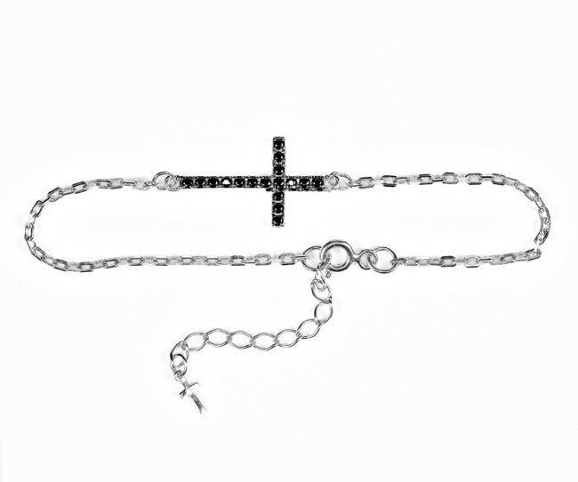 Браслет из серебра с камнем Фианит фото, цены