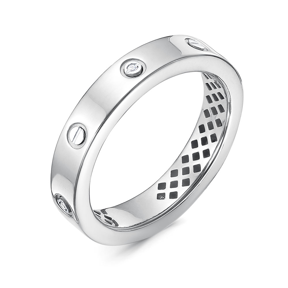 Кольцо из серебра с камнем Фианит фото, цены