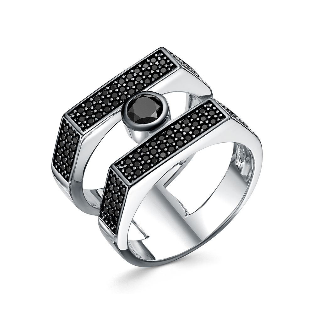 Кольцо из серебра с камнем Шпинель фото, цены