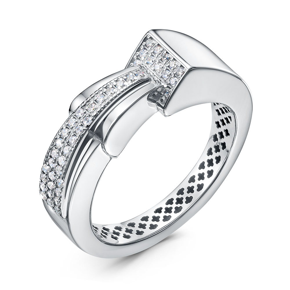 Кольцо из золота с камнем Фианит фото, цены