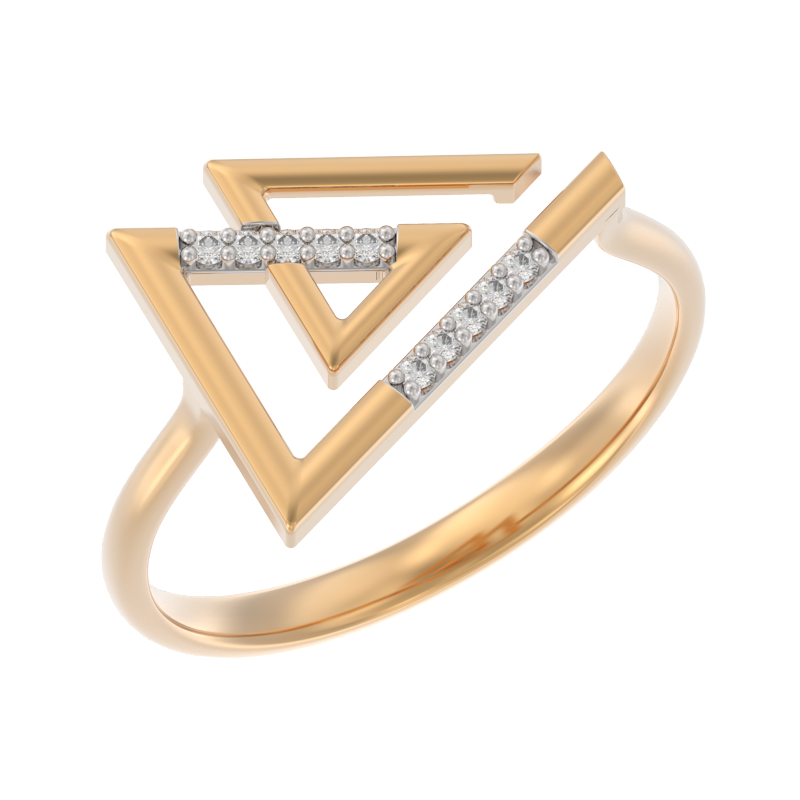 Кольцо из золота с камнем Фианит фото, цены