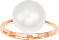 Кольцо из золота с камнем Жемчуг фото, цены