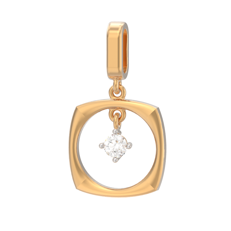 Подвеска из золота с камнем Фианит фото, цены