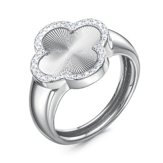 Кольцо из серебра с камнем Фианит фото, цены