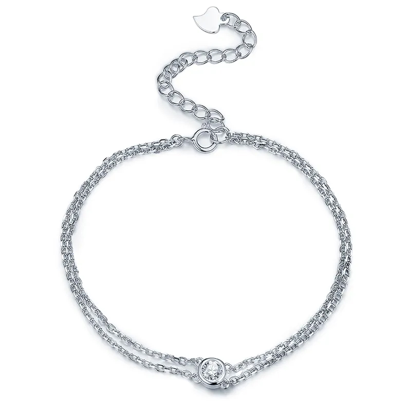 Браслет из серебра с камнем Циркон фото, цены